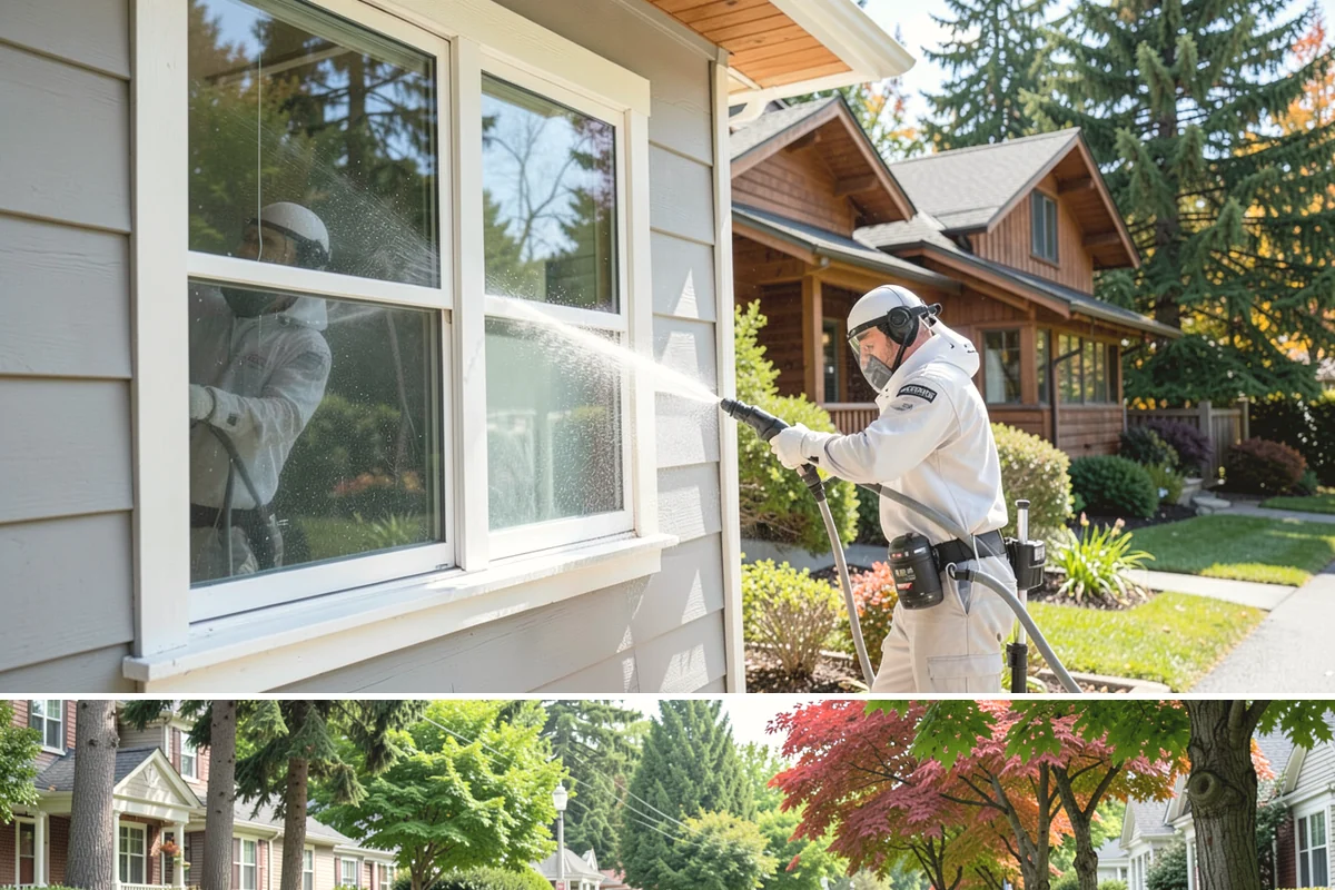 Deck Stair Cleaning in Beaux Arts Village, King County, WA - Clean deck stairs before the fall rains so footing stays safe through winter.