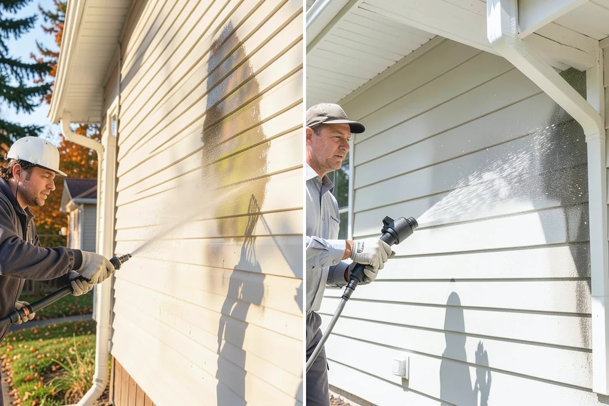 Deck Stair Cleaning in Buckley, Pierce County, WA - Clear the stairs and protect surroundings