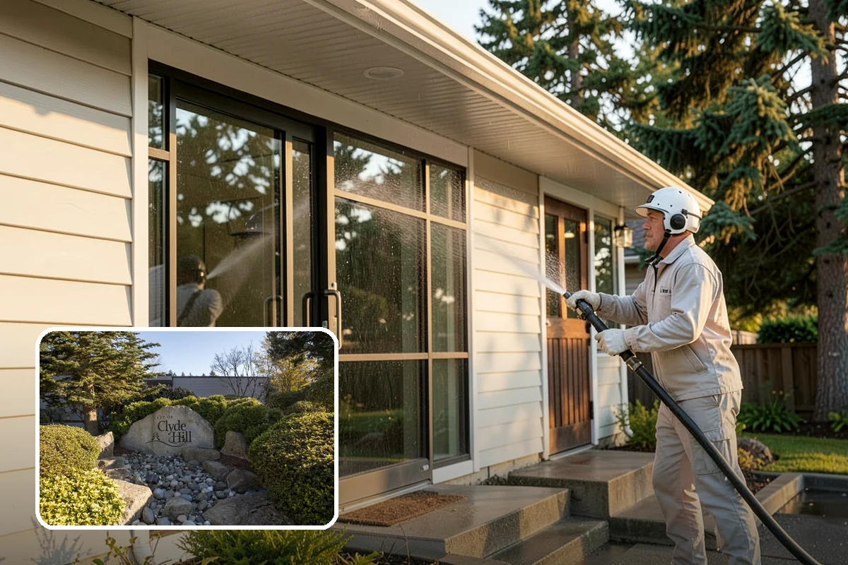 Deck Stair Cleaning in Clyde Hill, King County, WA - Removes the slick growth from deck treads