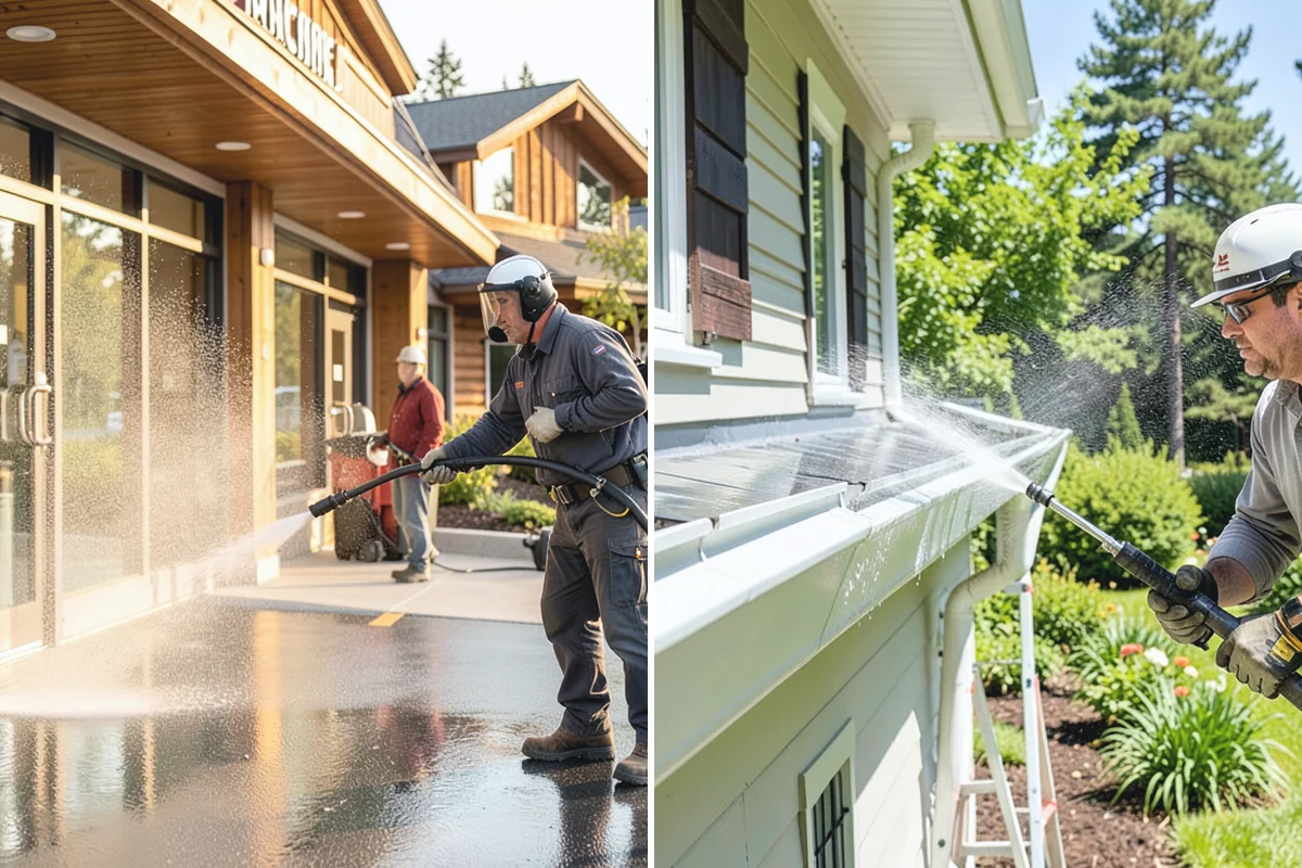 Deck Stair Cleaning in Darrington, Snohomish County, WA - Clear the stairs and protect surroundings