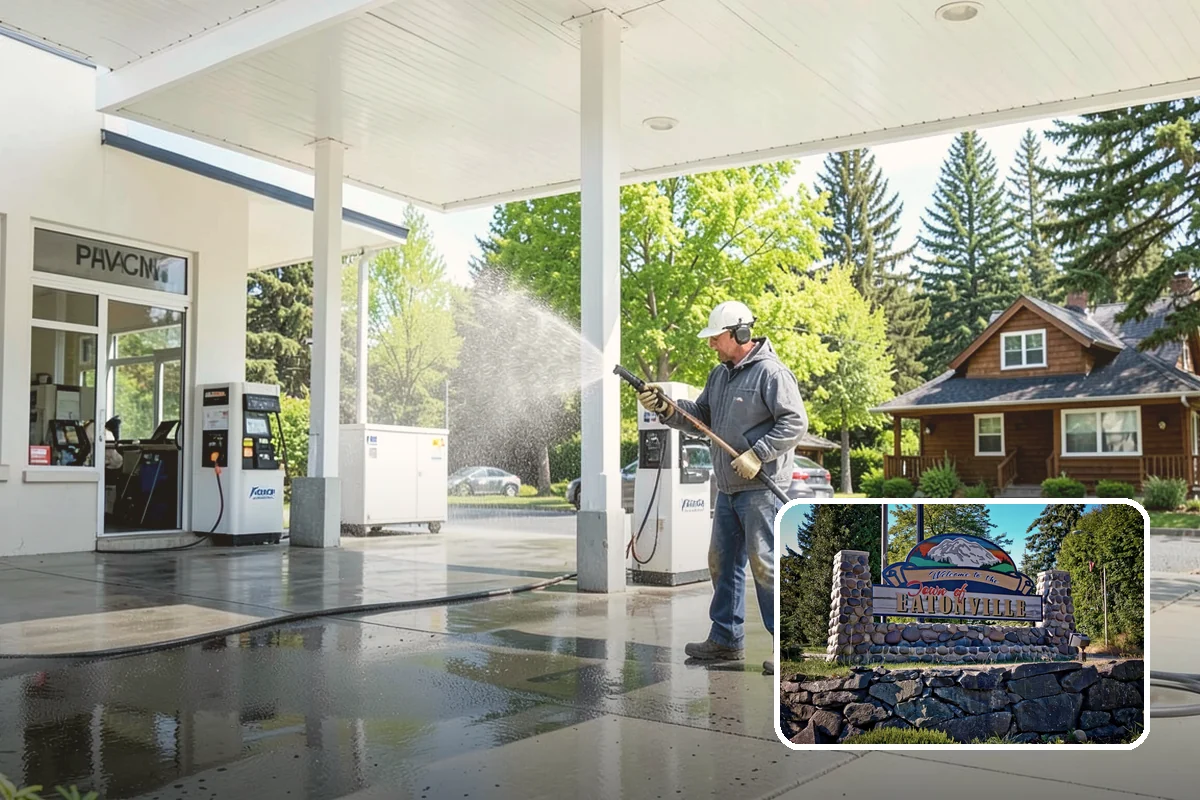 Deck Stair Cleaning in Eatonville, Pierce County, WA - Removes the slick growth from deck treads