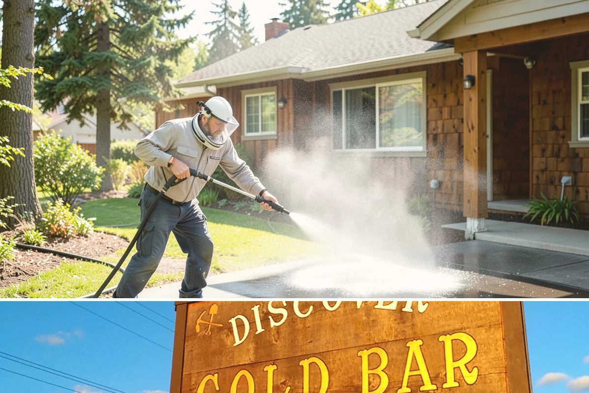 Deck Stair Cleaning in Gold Bar, Snohomish County, WA - Clean deck stairs before the fall rains so footing stays safe through winter.