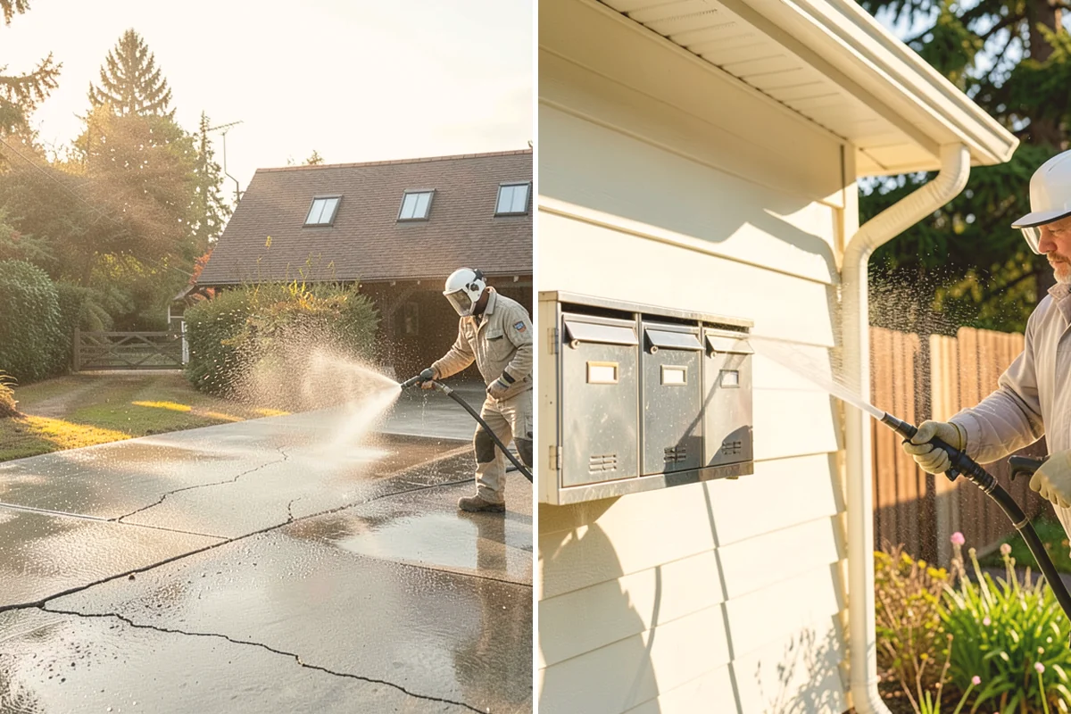 Deck Stair Cleaning in Kent, King County, WA - Clear the stairs and protect surroundings