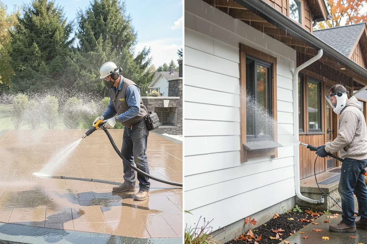 Deck Stair Cleaning in Lake Stevens, Snohomish County, WA - Clear the stairs and protect surroundings