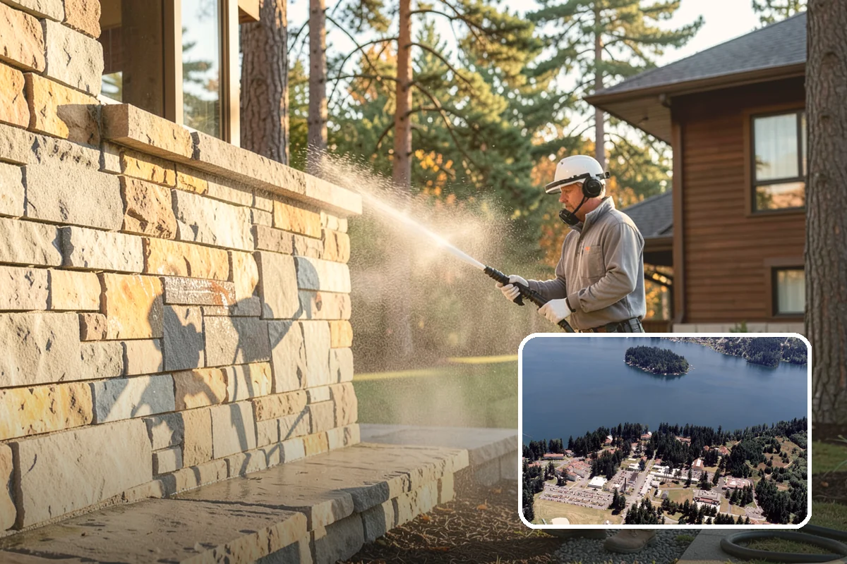 Deck Stair Cleaning in Lakewood, Pierce County, WA - Removes the slick growth from deck treads