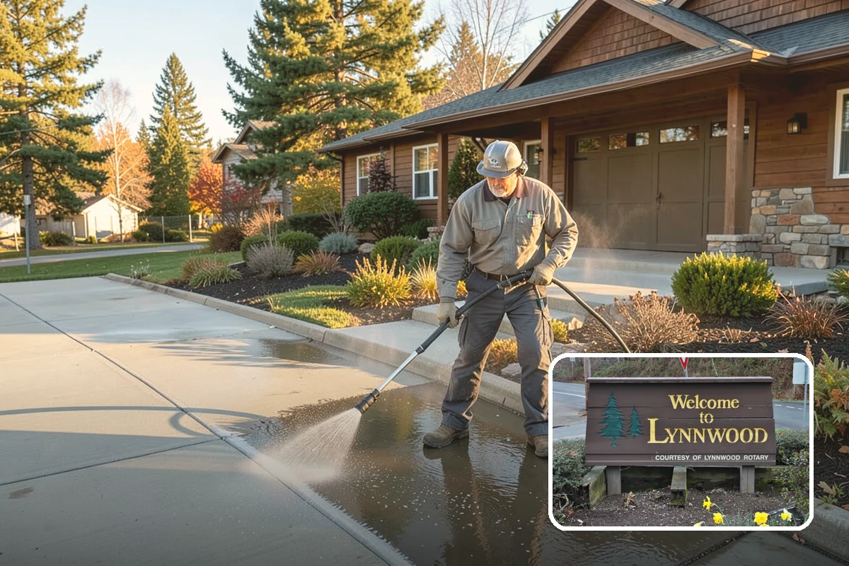 Deck Stair Cleaning in Lynnwood, Snohomish County, WA - Removes the slick growth from deck treads