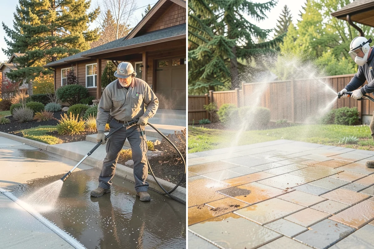 Deck Stair Cleaning in Mountlake Terrace, Snohomish County, WA - Clear the stairs and protect surroundings