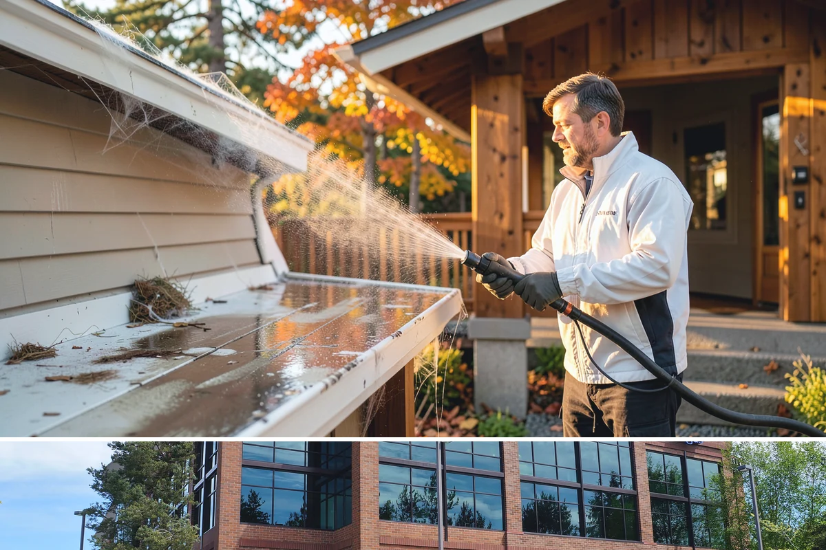 Deck Stair Cleaning in Mountlake Terrace, Snohomish County, WA - Clean deck stairs before the fall rains so footing stays safe through winter.