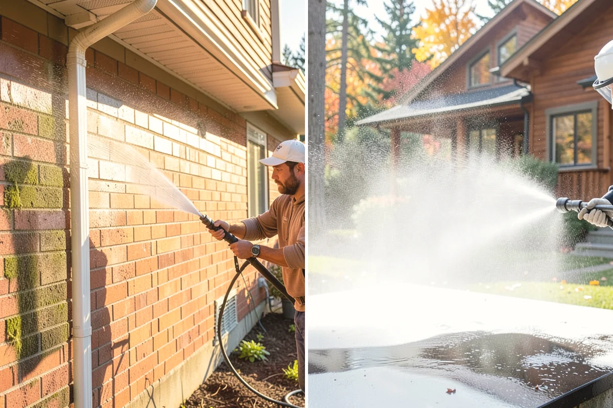 Deck Stair Cleaning in Mukilteo, Snohomish County, WA - Clear the stairs and protect surroundings