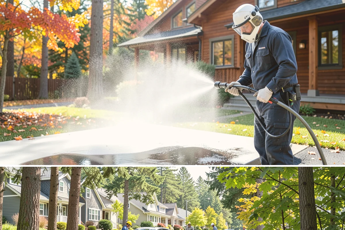 Deck Stair Cleaning in Normandy Park, King County, WA - Clean deck stairs before the fall rains so footing stays safe through winter.