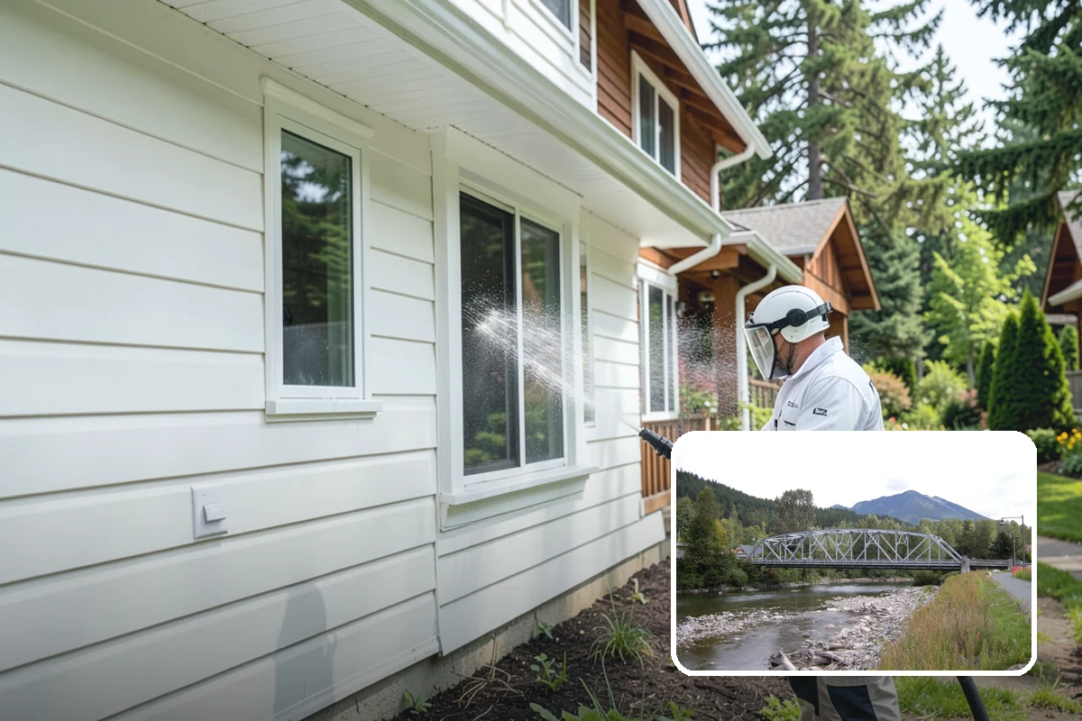 Deck Stair Cleaning in Skykomish, King County, WA - Removes the slick growth from deck treads