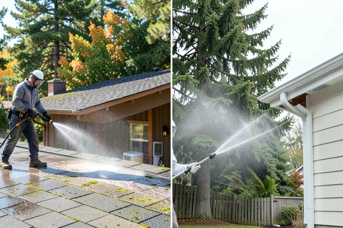 Deck Stair Cleaning in Snoqualmie, King County, WA - Clear the stairs and protect surroundings