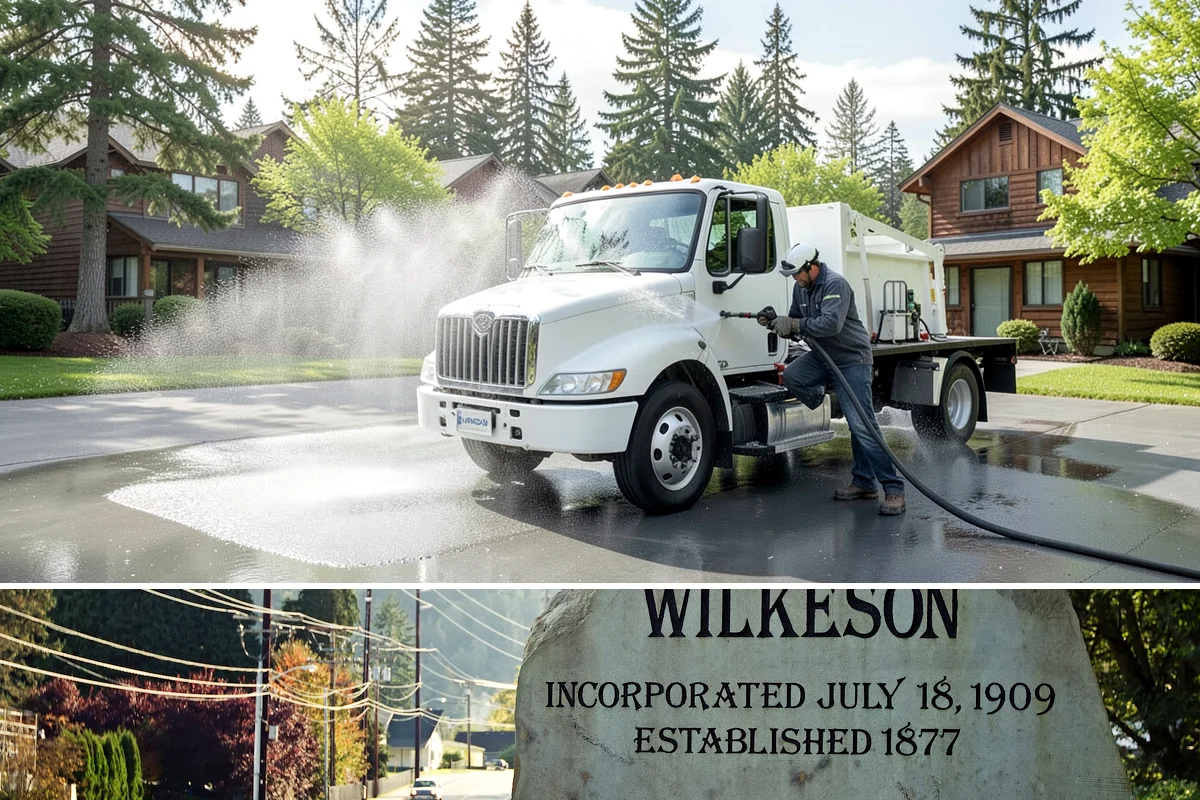 Deck Stair Cleaning in Wilkeson, Pierce County, WA - Clean deck stairs before the fall rains so footing stays safe through winter.