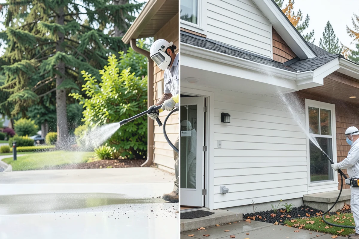 Deck Washing in Buckley, Pierce County, WA - Clear the deck and protect nearby plants