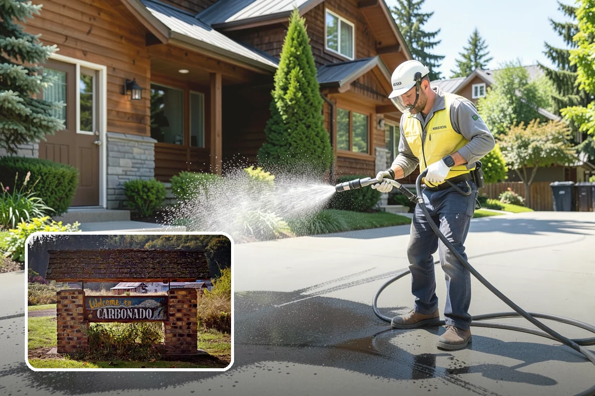 Deck Washing in Carbonado, Pierce County, WA - Lifts algae, mildew, and grey weathering
