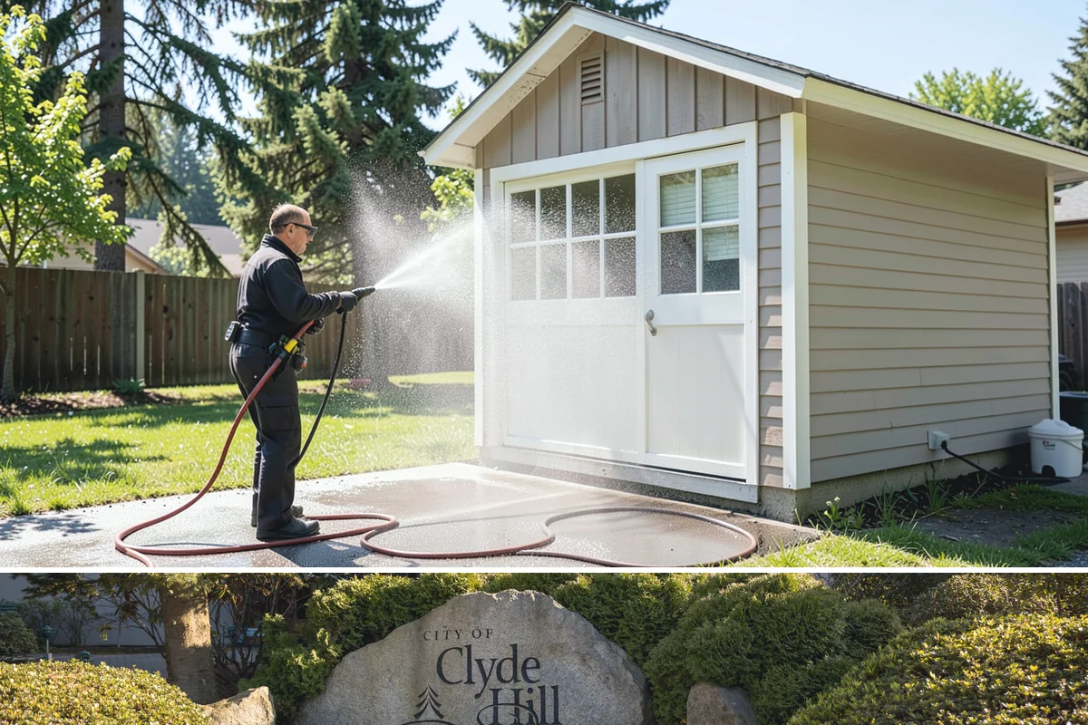 Deck Washing in Clyde Hill, King County, WA - Wash decks in early summer so the wood can dry and take a finish before fall.