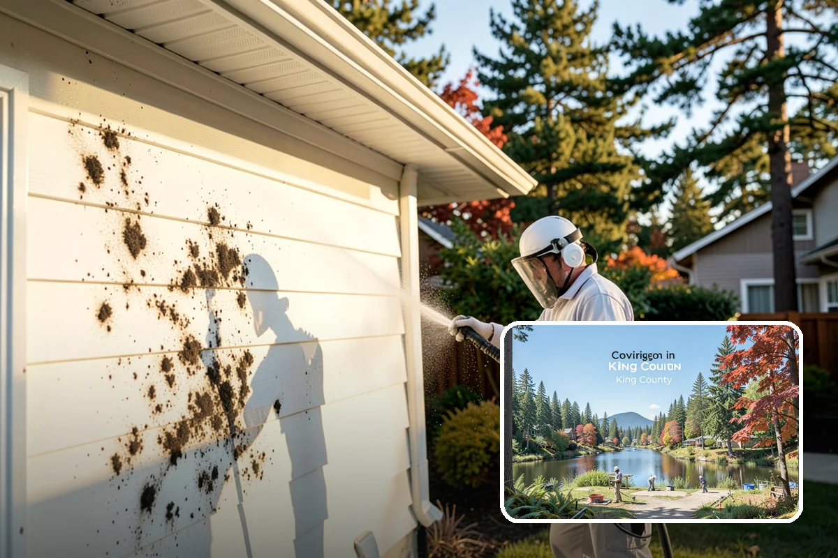 Deck Washing in Covington, King County, WA - Lifts algae, mildew, and grey weathering