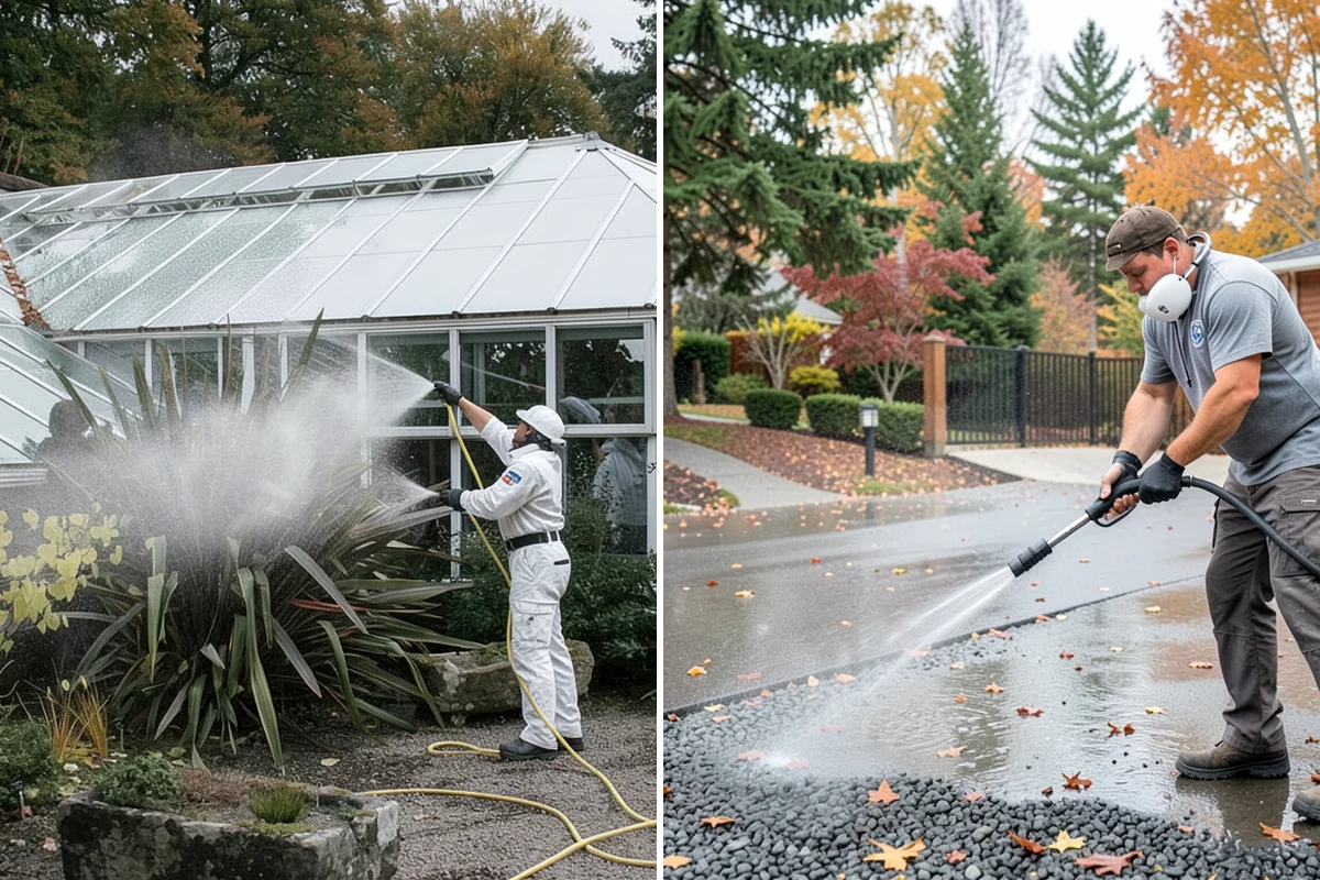 Deck Washing in DuPont, Pierce County, WA - Clear the deck and protect nearby plants