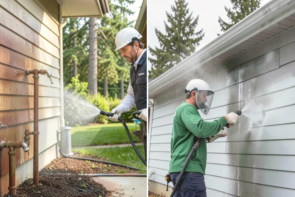 Deck Washing in Edgewood, Pierce County, WA - Clear the deck and protect nearby plants