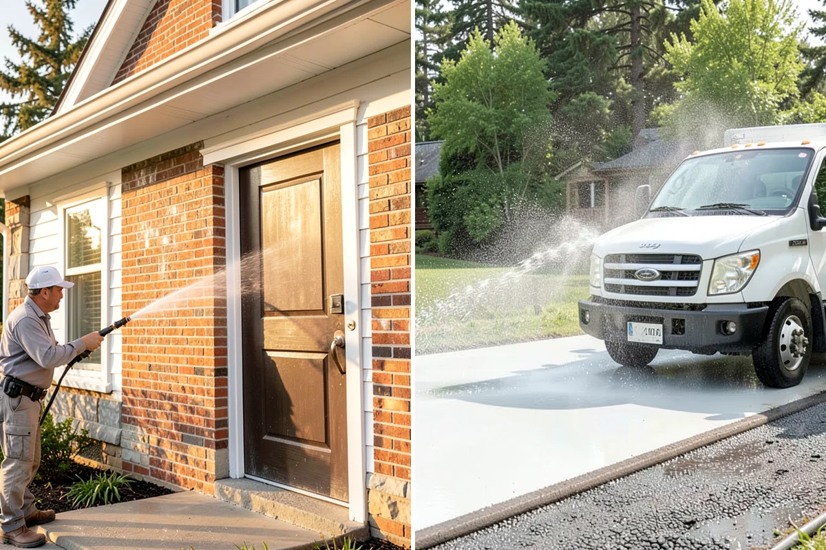 Deck Washing in Enumclaw, King County, WA - Clear the deck and protect nearby plants