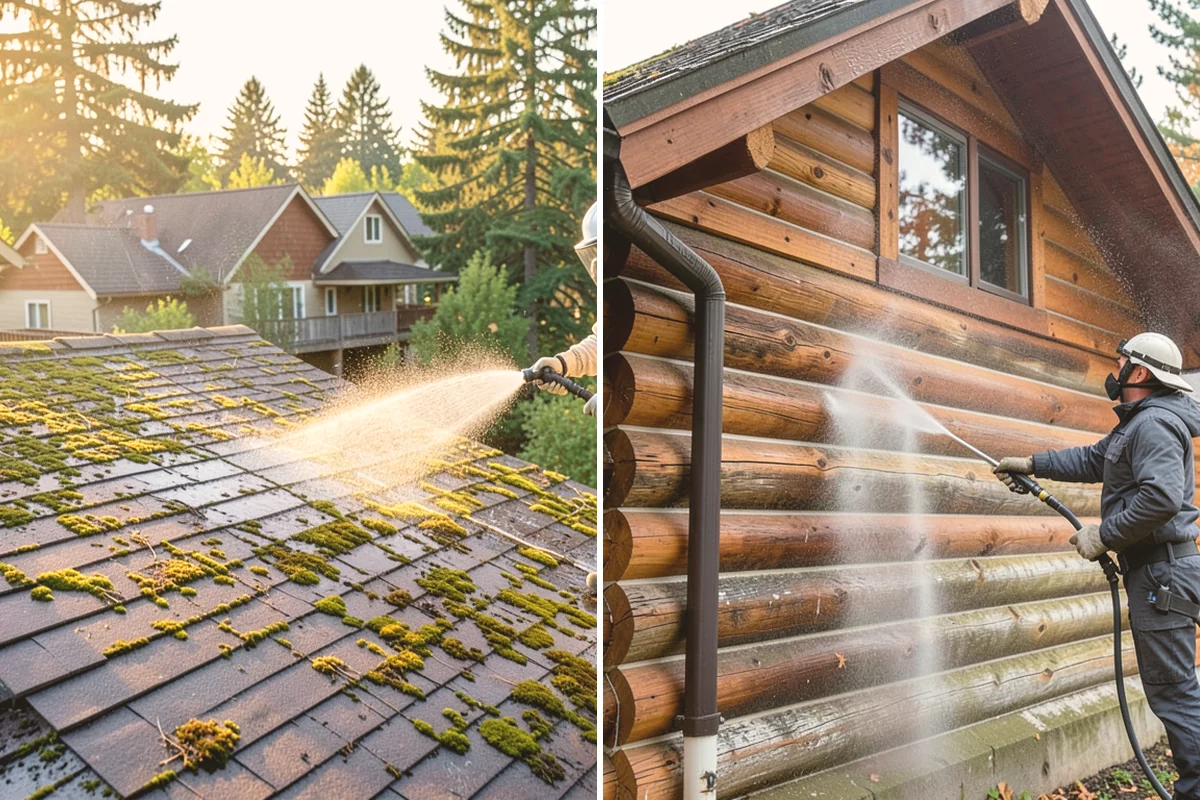 Deck Washing in Fife, Pierce County, WA - Clear the deck and protect nearby plants