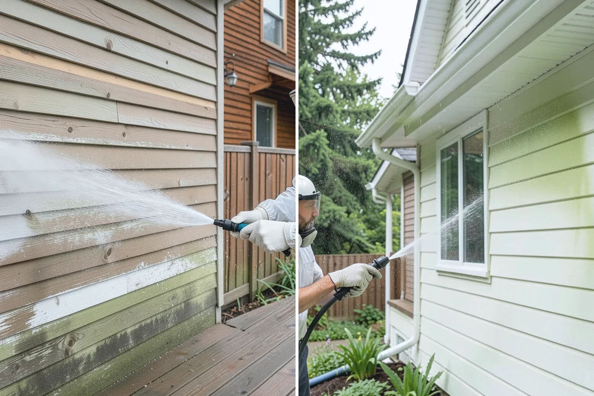 Deck Washing in Granite Falls, Snohomish County, WA - Clear the deck and protect nearby plants