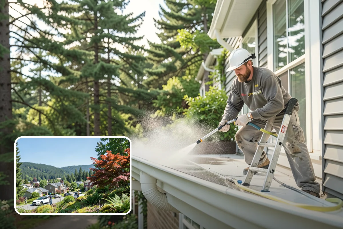 Deck Washing in Index, Snohomish County, WA - Lifts algae, mildew, and grey weathering