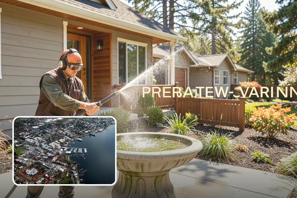 Deck Washing in Kirkland, King County, WA - Lifts algae, mildew, and grey weathering