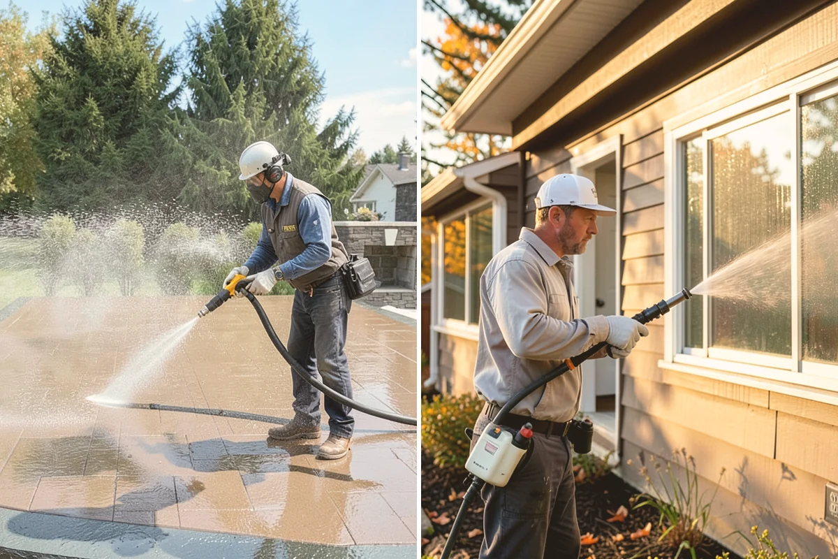 Deck Washing in Kirkland, King County, WA - Clear the deck and protect nearby plants