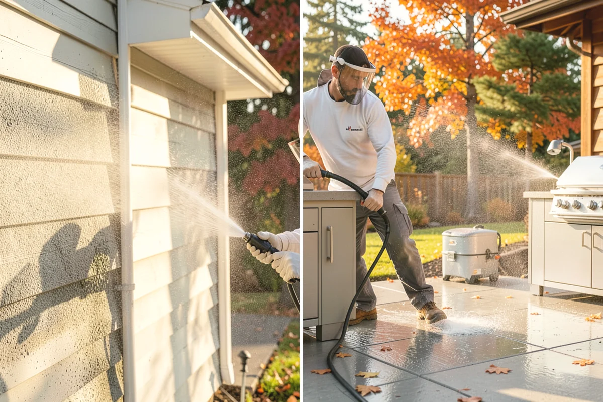 Deck Washing in Lake Stevens, Snohomish County, WA - Clear the deck and protect nearby plants