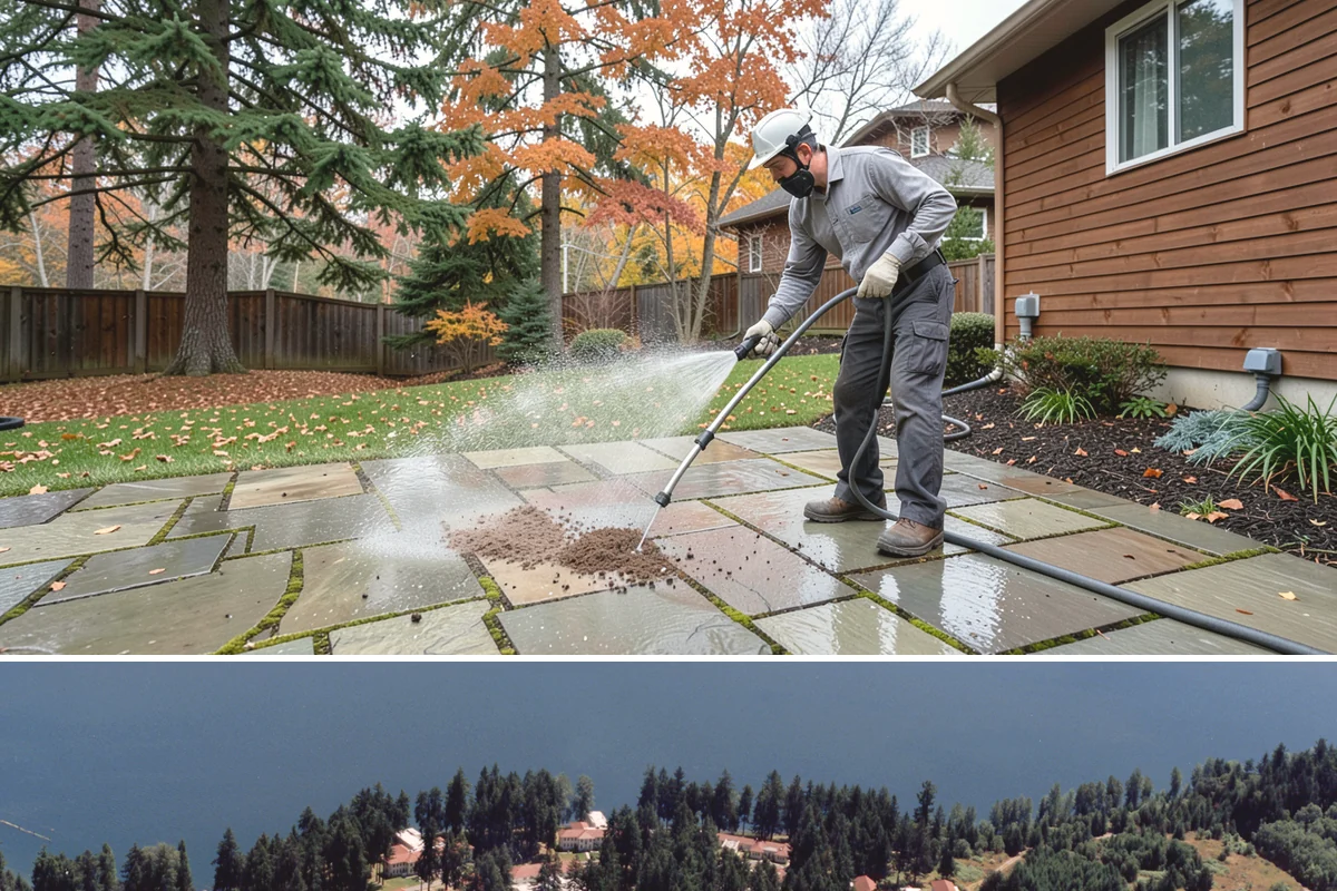 Deck Washing in Lakewood, Pierce County, WA - Wash decks in early summer so the wood can dry and take a finish before fall.