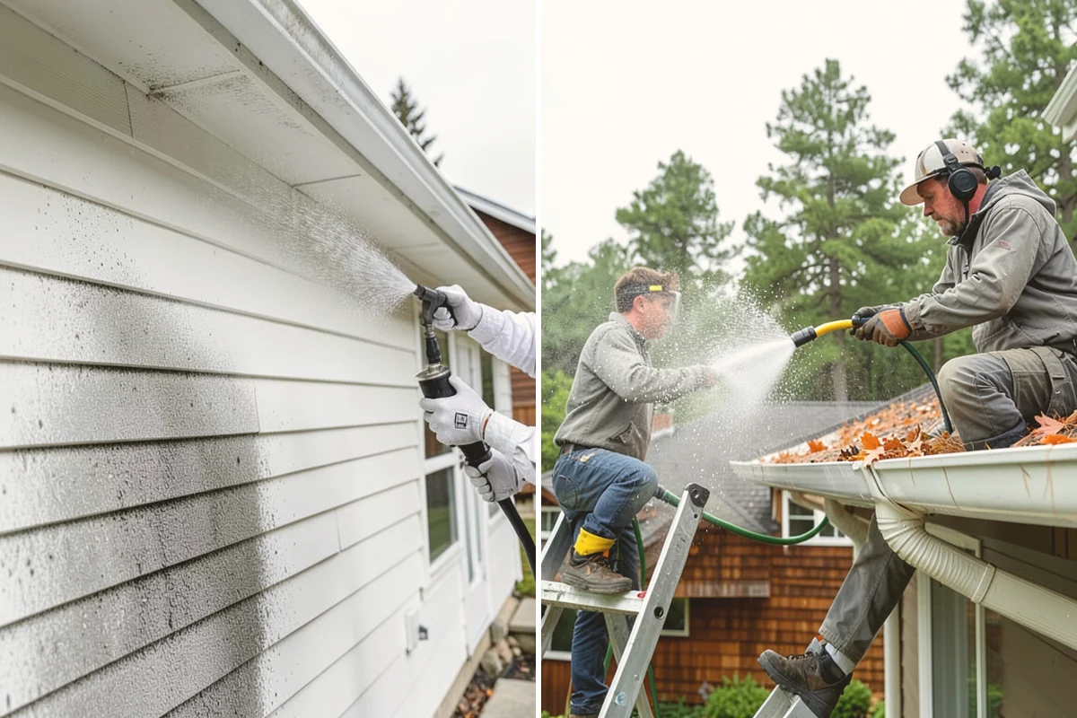 Deck Washing in Lynnwood, Snohomish County, WA - Clear the deck and protect nearby plants