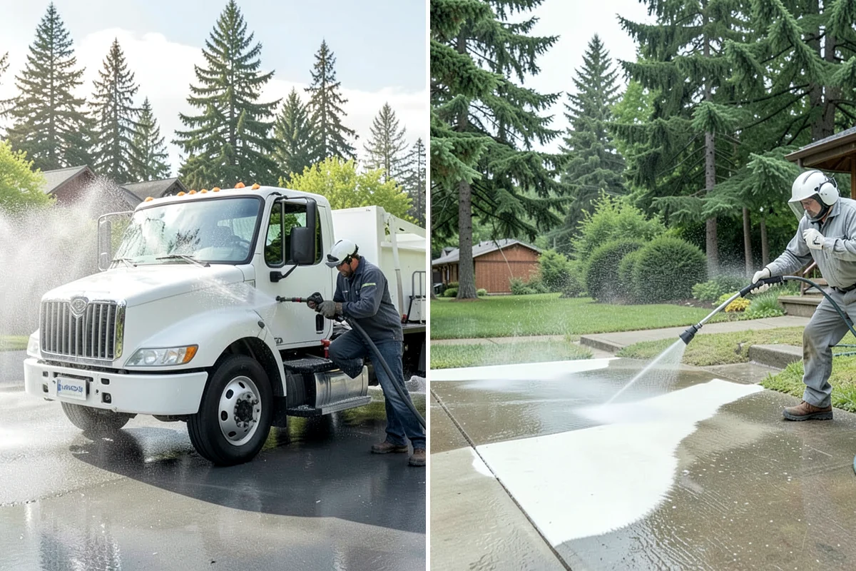 Deck Washing in Maple Valley, King County, WA - Clear the deck and protect nearby plants