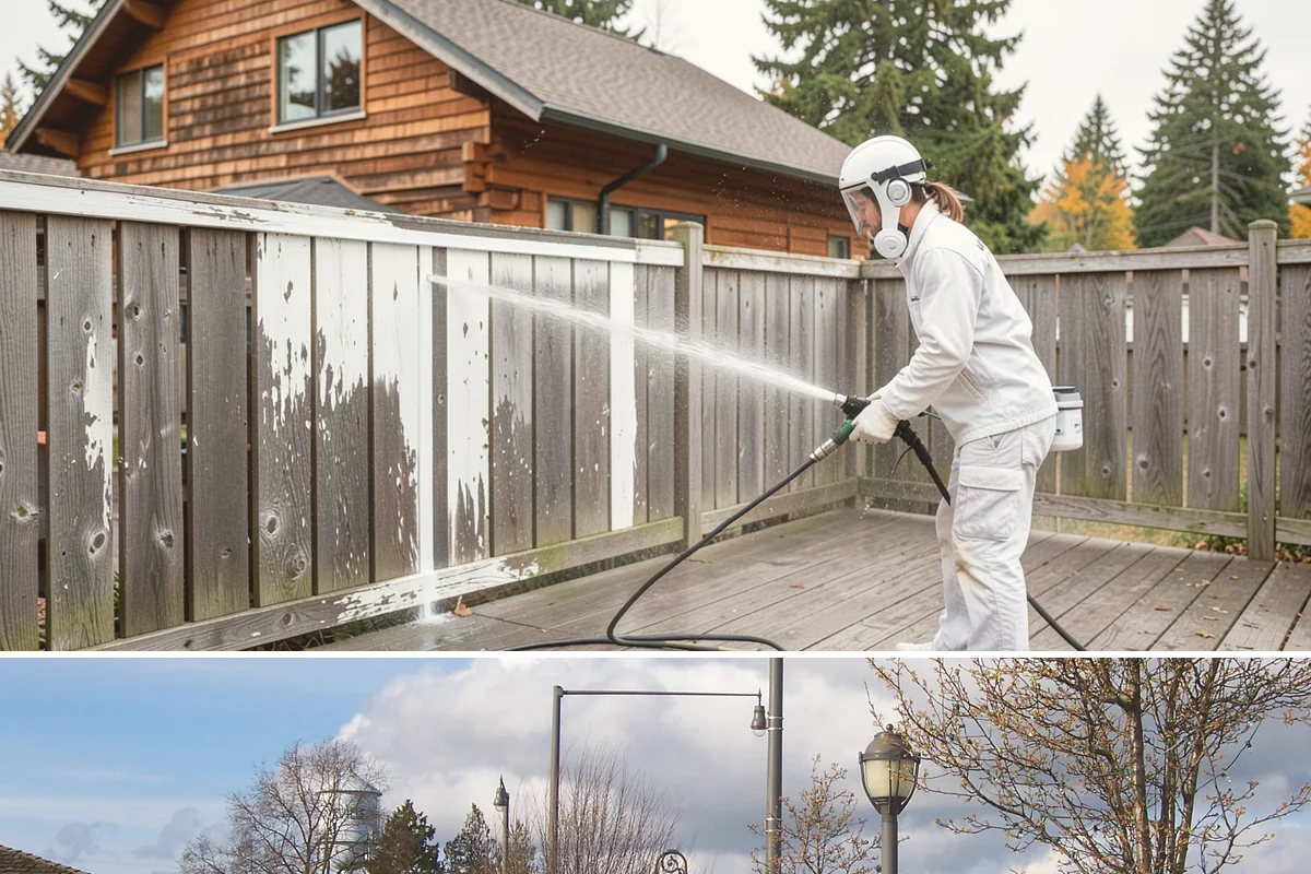 Deck Washing in Marysville, Snohomish County, WA - Wash decks in early summer so the wood can dry and take a finish before fall.