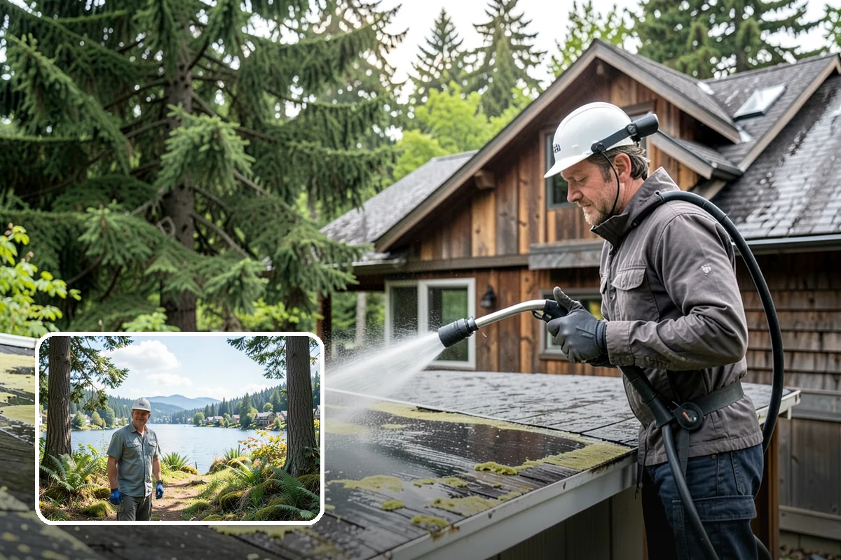 Deck Washing in Milton, King County, WA - Lifts algae, mildew, and grey weathering
