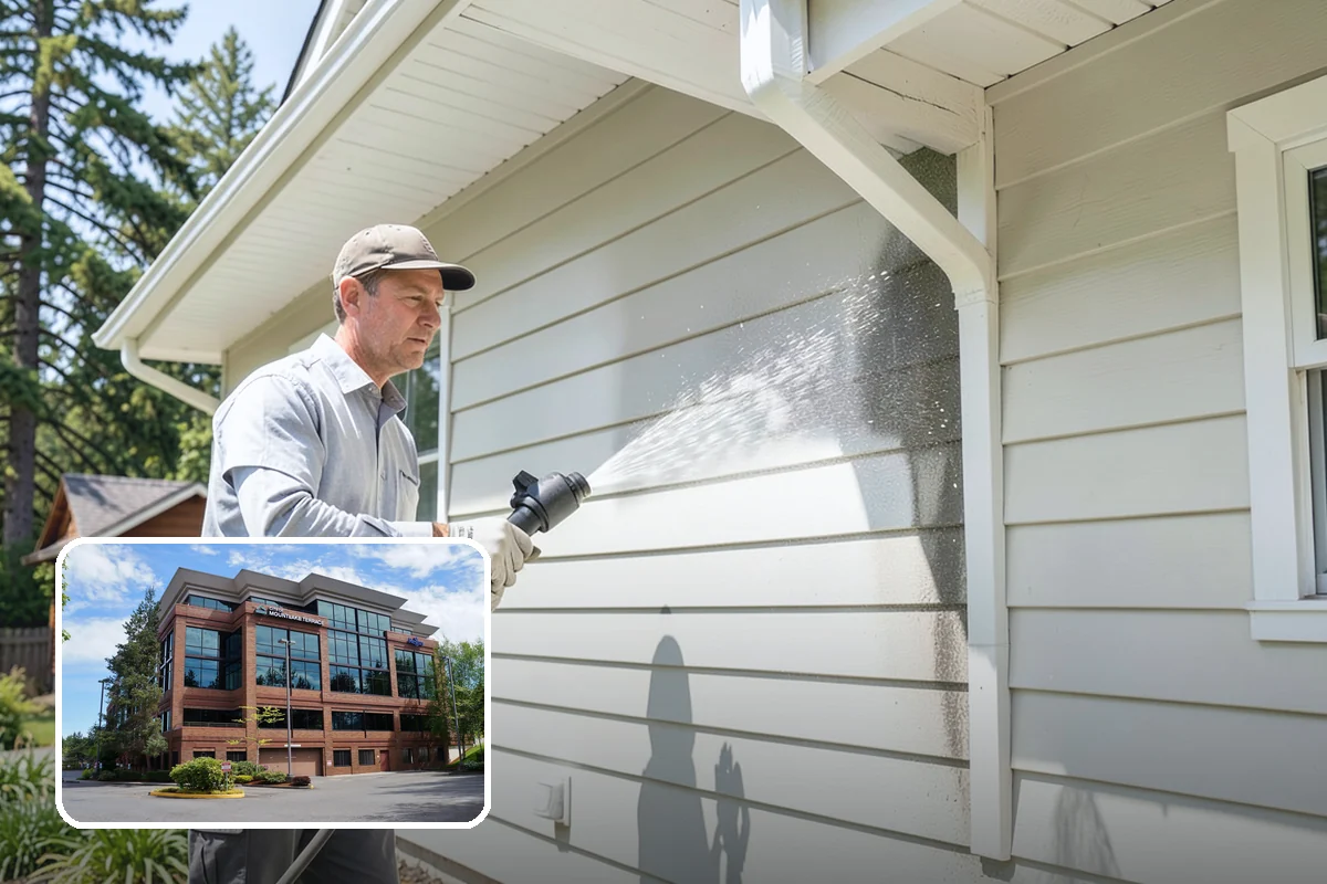 Deck Washing in Mountlake Terrace, Snohomish County, WA - Lifts algae, mildew, and grey weathering