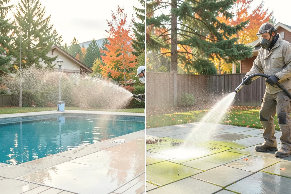 Deck Washing in Mountlake Terrace, Snohomish County, WA - Clear the deck and protect nearby plants