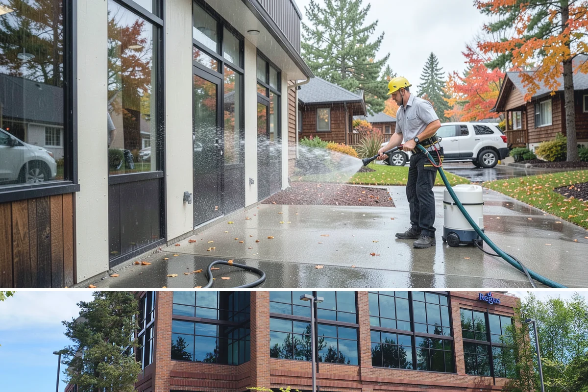 Deck Washing in Mountlake Terrace, Snohomish County, WA - Wash decks in early summer so the wood can dry and take a finish before fall.