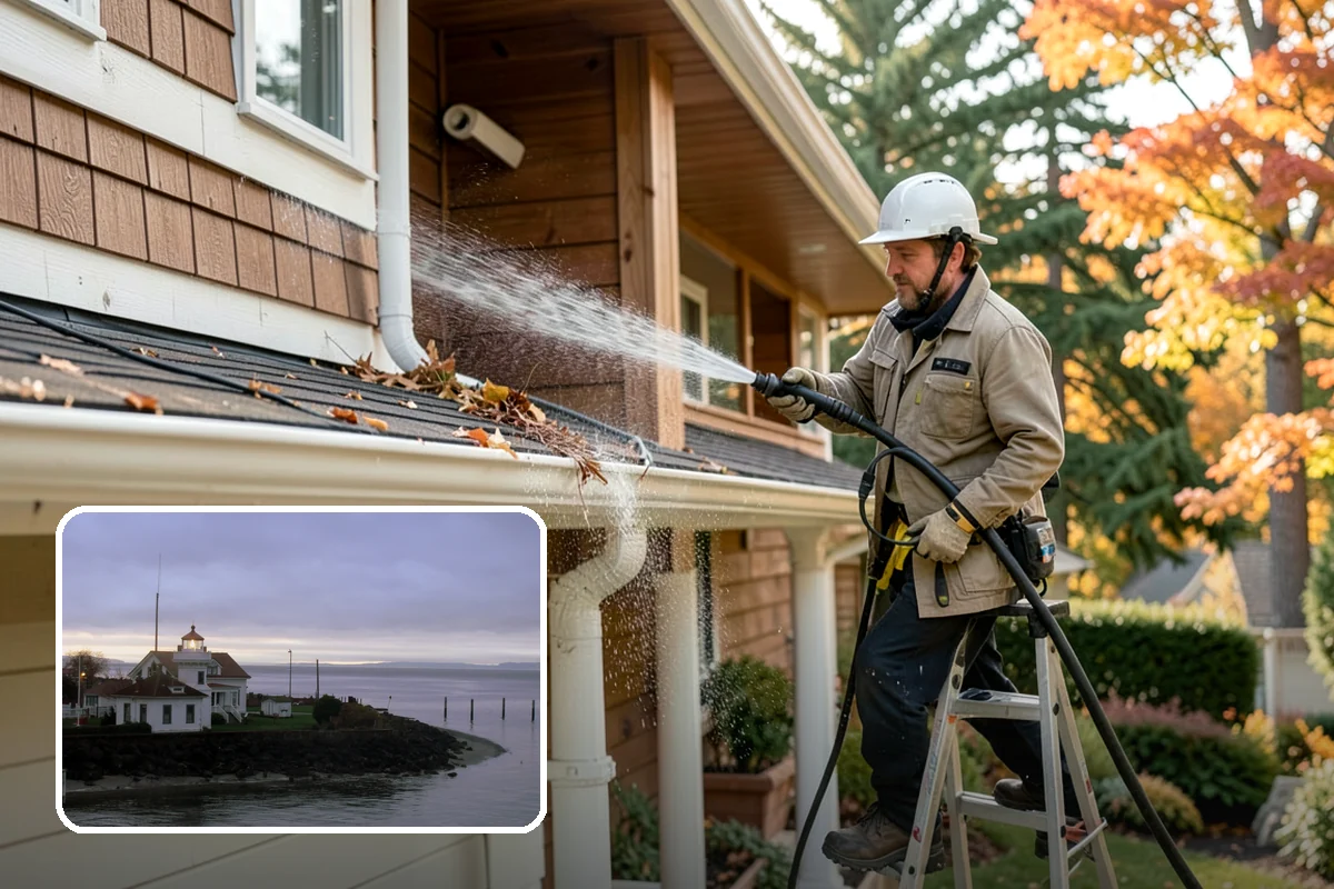 Deck Washing in Mukilteo, Snohomish County, WA - Lifts algae, mildew, and grey weathering