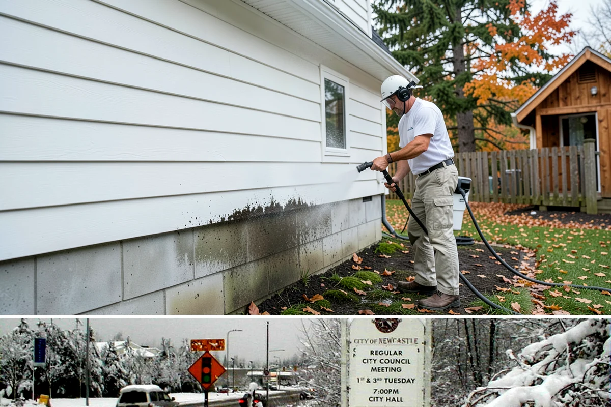 Deck Washing in Newcastle, King County, WA - Wash decks in early summer so the wood can dry and take a finish before fall.
