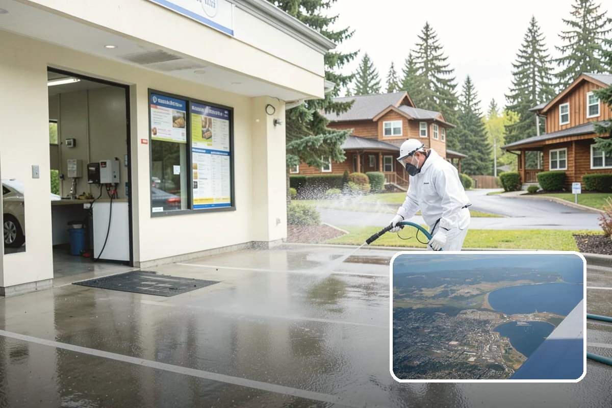 Deck Washing in Oak Harbor, Island County, WA - Lifts algae, mildew, and grey weathering