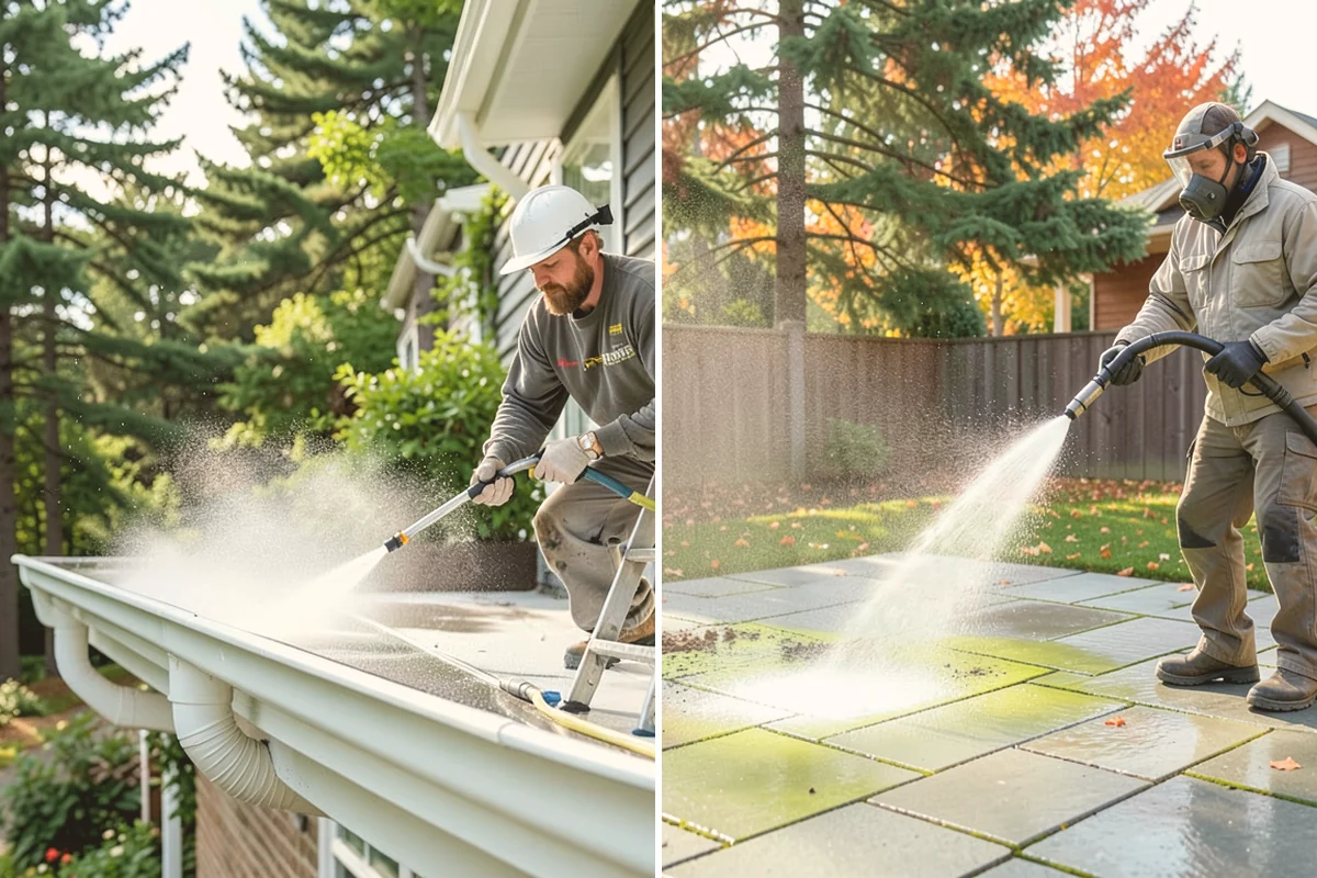 Deck Washing in Sammamish, King County, WA - Clear the deck and protect nearby plants