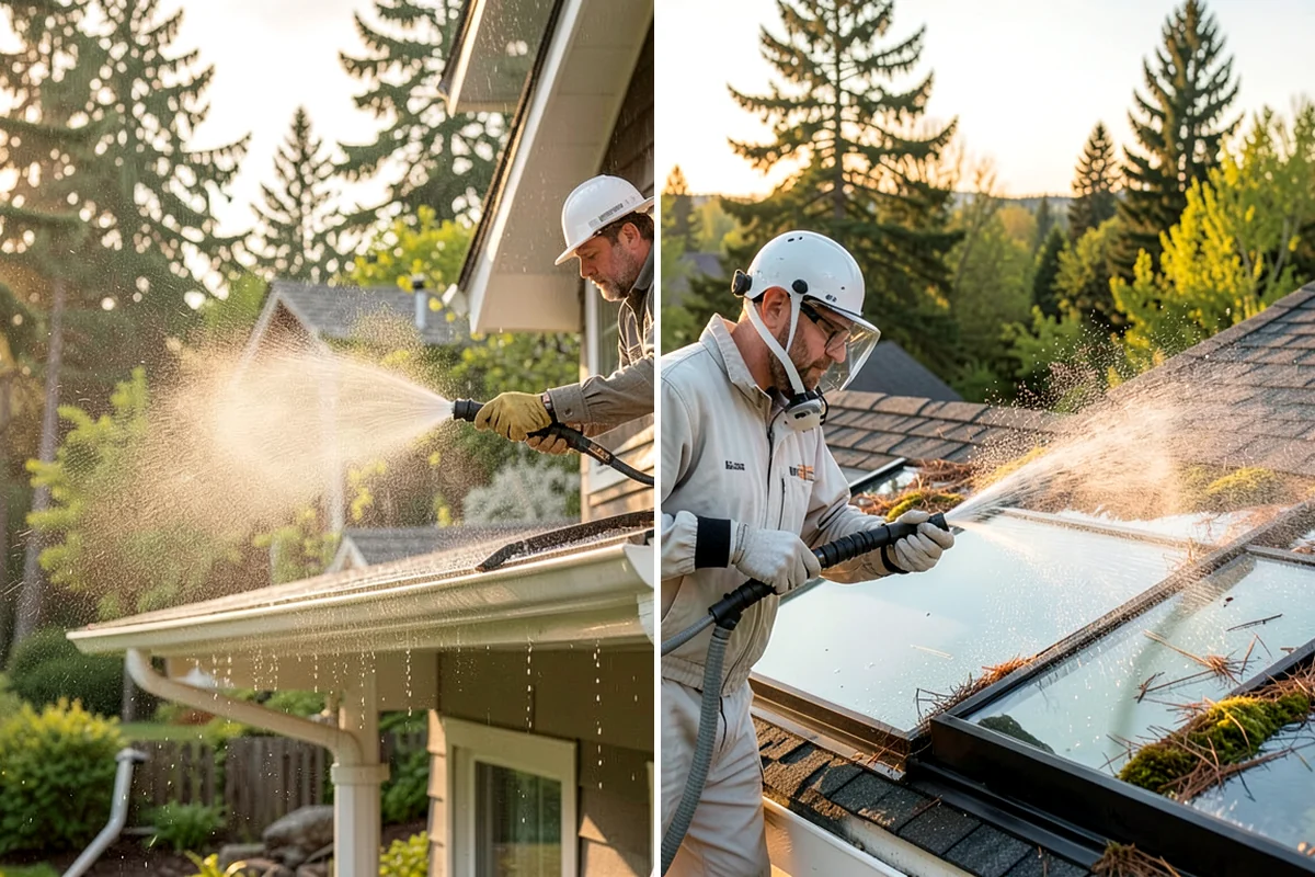 Deck Washing in Sedro-Woolley, Skagit County, WA - Clear the deck and protect nearby plants