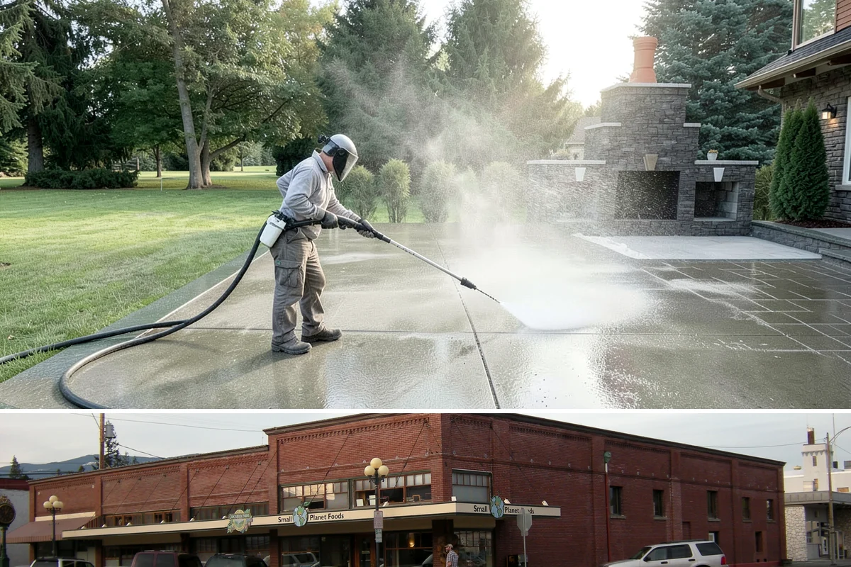 Deck Washing in Sedro-Woolley, Skagit County, WA - Wash decks in early summer so the wood can dry and take a finish before fall.
