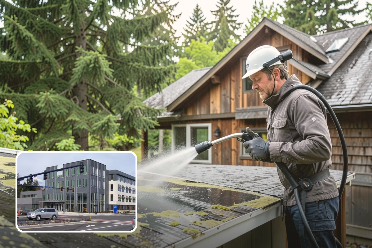 Deck Washing in Shoreline, King County, WA - Lifts algae, mildew, and grey weathering