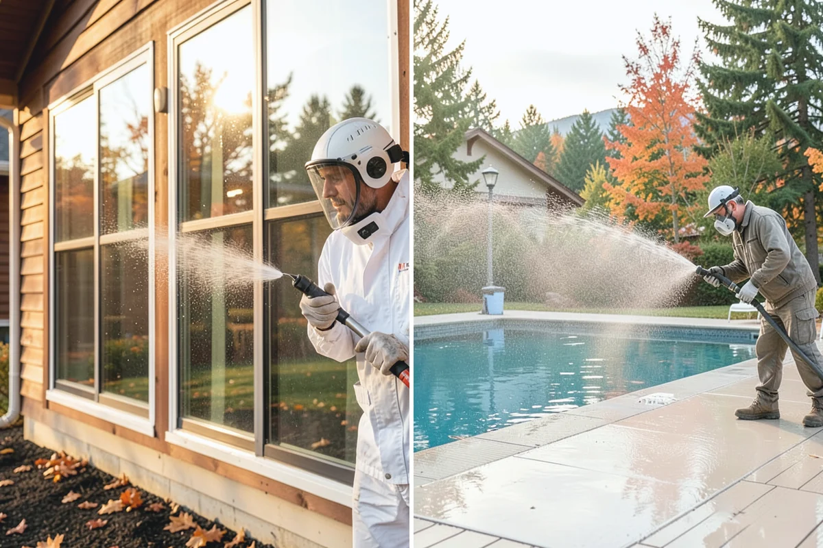 Deck Washing in Skykomish, King County, WA - Clear the deck and protect nearby plants