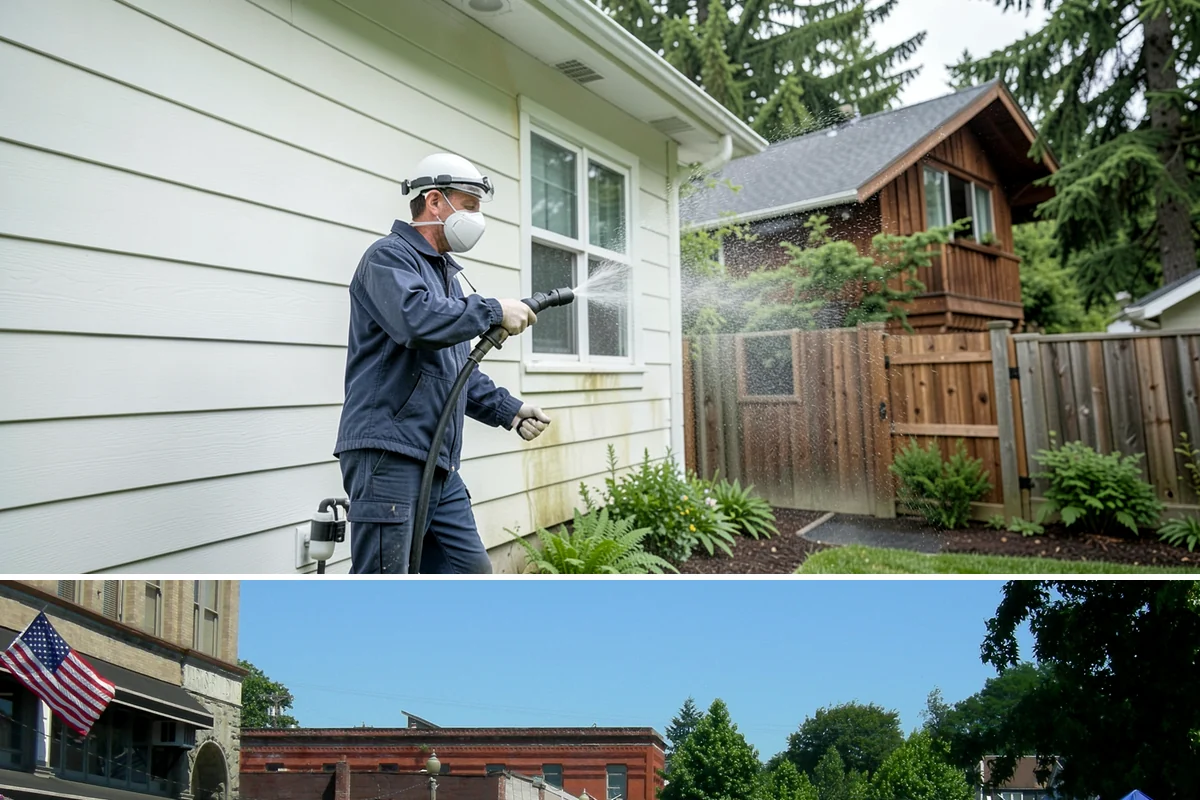Deck Washing in Snohomish, Snohomish County, WA - Wash decks in early summer so the wood can dry and take a finish before fall.