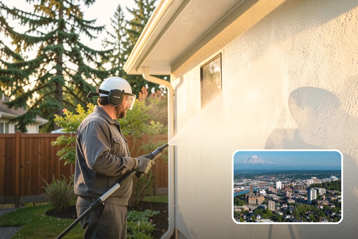 Deck Washing in Tacoma, Pierce County, WA - Lifts algae, mildew, and grey weathering