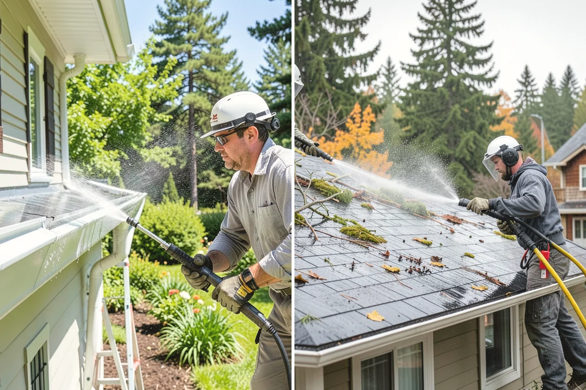 Deck Washing in University Place, Pierce County, WA - Clear the deck and protect nearby plants