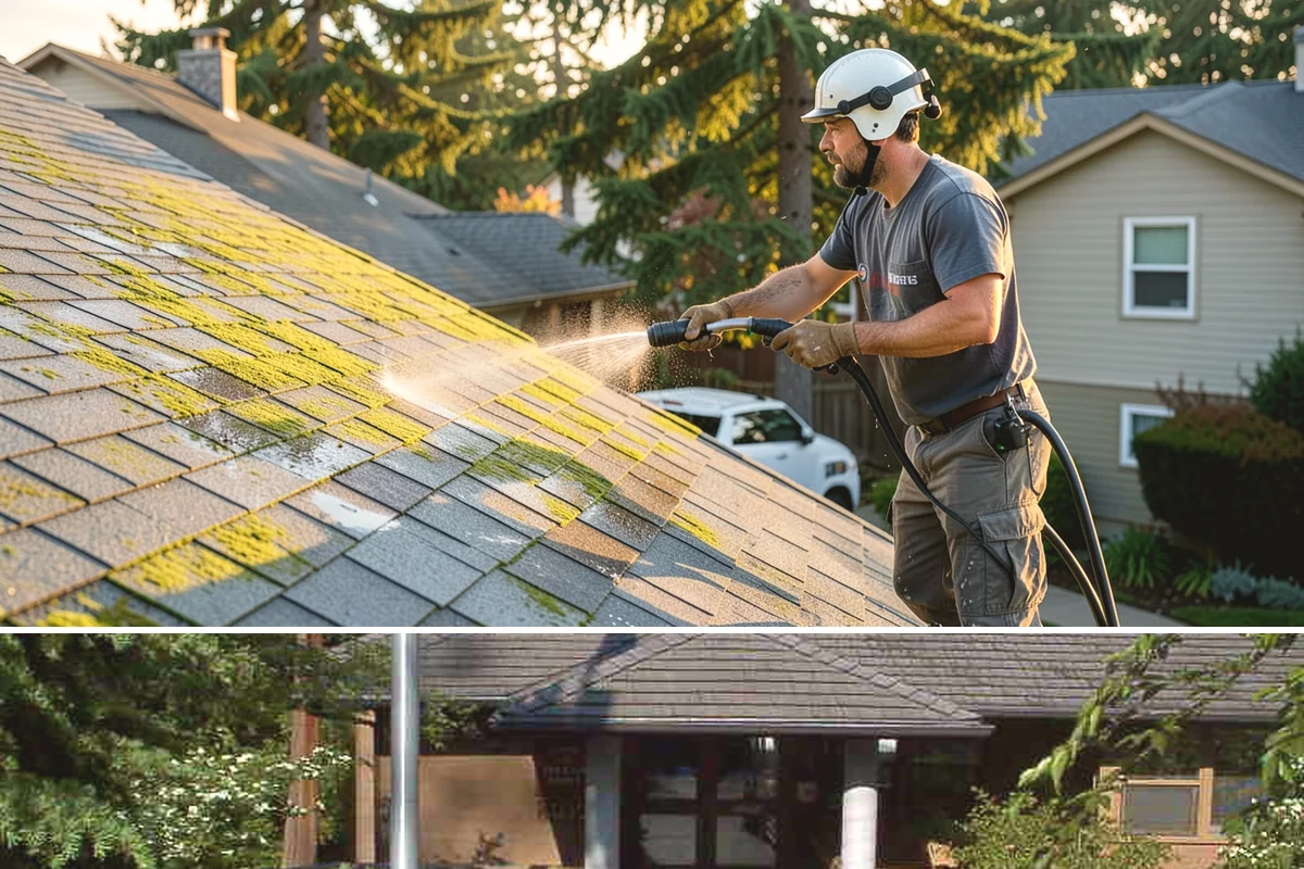 Deck Washing in Yarrow Point, King County, WA - Wash decks in early summer so the wood can dry and take a finish before fall.